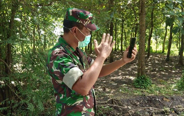 Putus Rantai Corona, Siswa Seskoad di Ngawi Gunakan Video Call