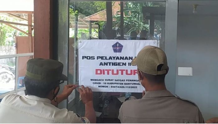 Belasan Klinik Rapid Test Antigen Tak Berizin di Ketapang Banyuwangi Ditutup