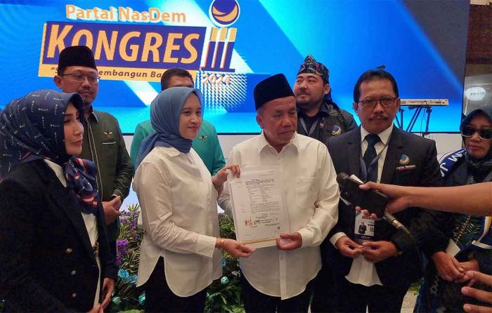 Setelah Golkar, Mujib Imron-Wardah Nafisah Terima SK B1 KWK dari NasDem