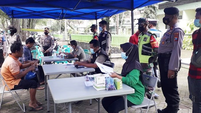 Operasi Yustisi Gabungan di Kota Kediri Jaring 15 Orang Tak Pakai Masker