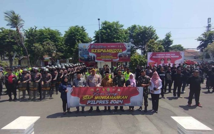 Siapkan Pengamanan Pemilu 2024 di Kota Pasuruan, Pelatihan Sispamkota Digelar