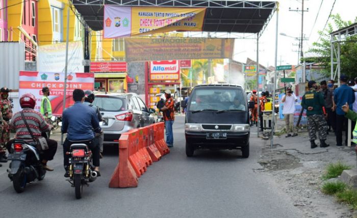 Kapolresta Sidoarjo Apresiasi di Desa Mulai Ada Pos Check Point