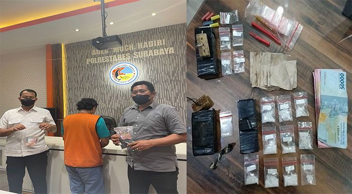 Satresnarkoba Polrestabes Surabaya Ringkus Pengedar Sabu dari Dupak Bangunrejo