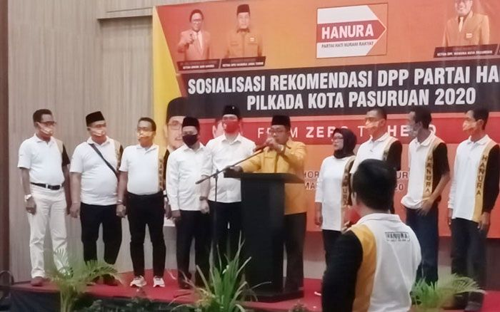 Solidkan Dukungan, DPC ​Hanura Kota Pasuruan Sosialisasikan Pasangan Tegas ke Kadernya