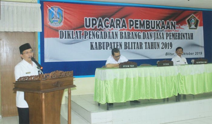 Sekda Blitar Hadiri Pembukaan Diklat Barang dan Jasa