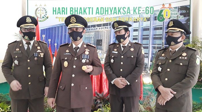 ​Peringati Hari Bhakti Adhyaksa, Kejari Kota Kediri Ikuti Upacara Virtual Kejagung RI