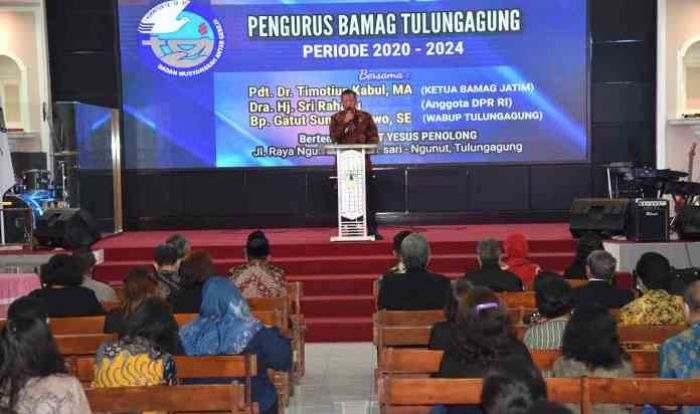 Wakil Bupati Tulungagung Hadiri Pelantikan Pengurus Badan Musyawarah Antar-Gereja