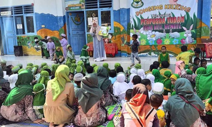 Tanamkan Jiwa Literasi Sejak Dini, IGRA Rengel Tuban Gelar Dongeng Keliling