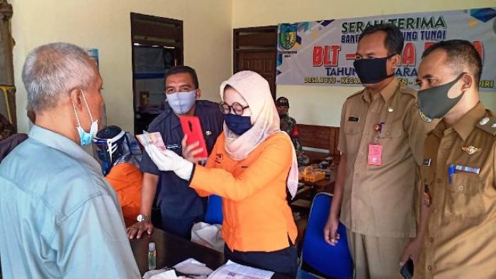 Ribuan Warga Kabupaten Kediri Terima BST Tahap Dua