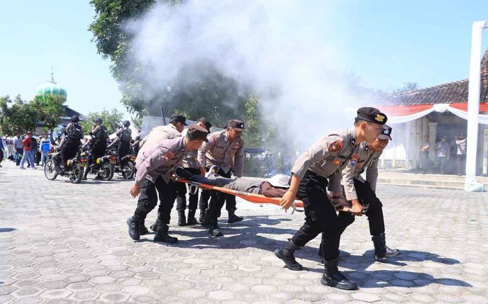 Pastikan Kesiapan Pengamanan Pilkada 2024, Polres Ngawi Gelar Sispamkota