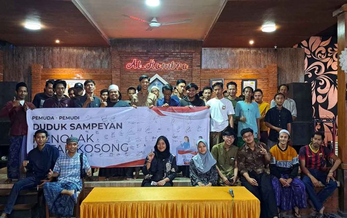 Milenial di Duduksampeyan Deklarasi Tolak Pilih Bumbung Kosong saat Pilkada 2024