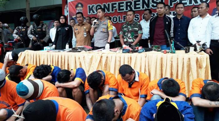 Polres Gresik Bekuk 36 Pelaku dalam 18 Kasus Kejahatan 