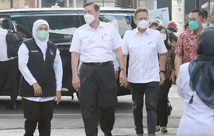 Menko Marves Luhut dan Menkes Budi ke Kota Batu, Pesan Masyarakat Jangan Takut Tes Swab