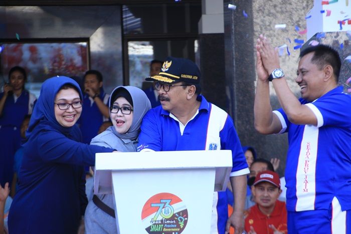 Kemenangan Tim Voli Pakde Karwo Warnai Launching Hari Jadi ke-73 Provinsi Jatim