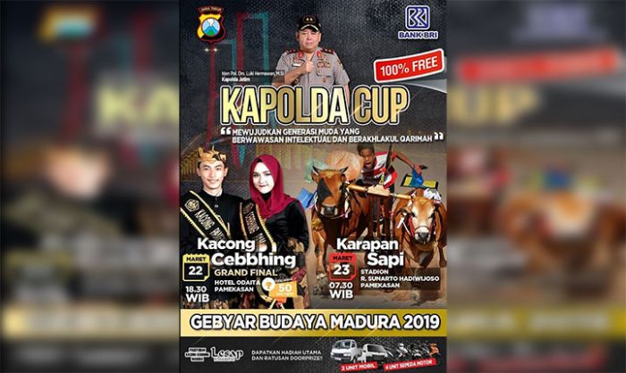 Kapolda Jatim Gelar Gebyar Budaya Madura: Ada Lomba Kerapan Sapi hingga Pemilihan Kacong Jebbing