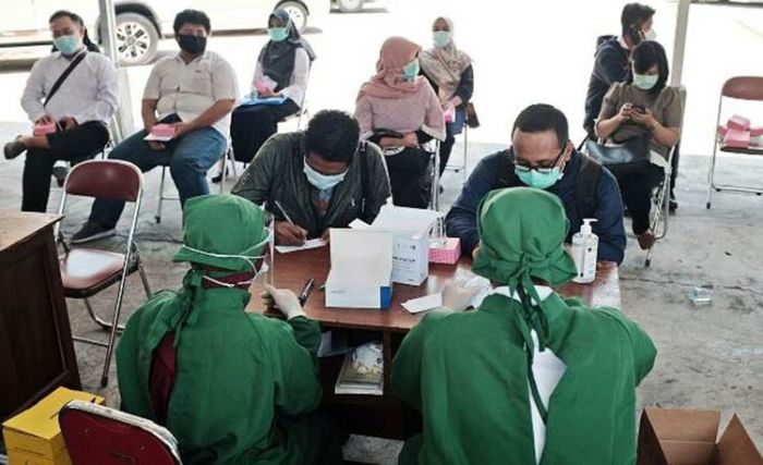 120 Peserta Seleksi Kompetisi Bidang Ikuti Rapid Test Gratis di Dinkes Kediri