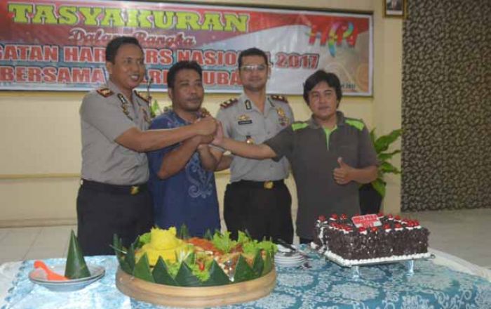 Kapolres Tuban Gelar Tasyakuran Peringatan HPN 2017 Bersama Para Wartawan