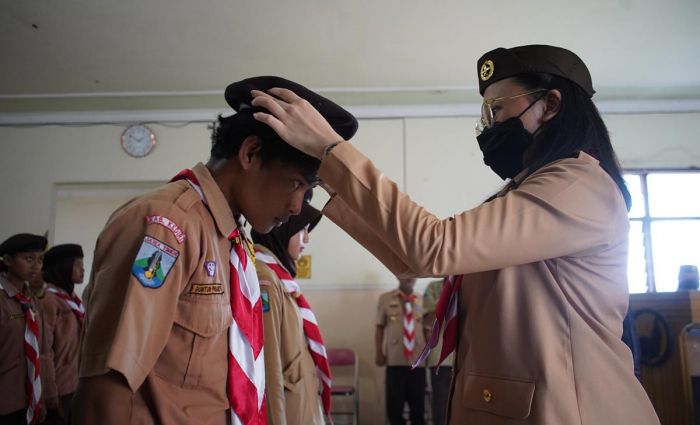 Siapkan Anggota Pramuka dalam Tugas Kemanusian, Mbak Cicha Buka Diksar Brigade Penolong