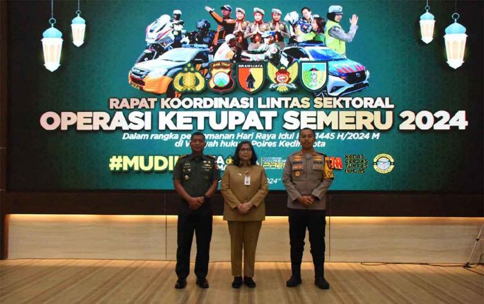 Pj Wali Kota Kediri Ikuti Rakor Lintas Sektoral Operasi Ketupat Semeru 2024