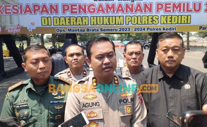 Polres Kediri Gelar Simulasi Sispamkota Pemilu 2024