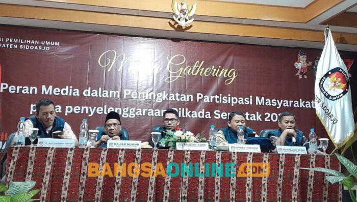 Di Media Gathering, KPU Sidoarjo Ajak Insan Pers Bersinergi Genjot Partisipasi Pemilih Pilkada 2024