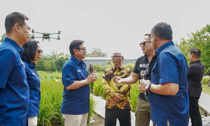 Wakil Menteri BUMN Tinjau Persiapan Program Smart Precision Farming Petrokimia Gresik