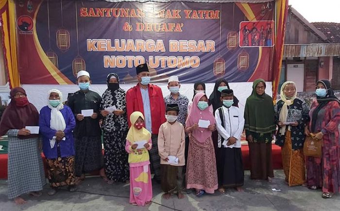 Songsong Idul Fitri 1442 H, Noto Utomo Santuni Ratusan Anak Yatim