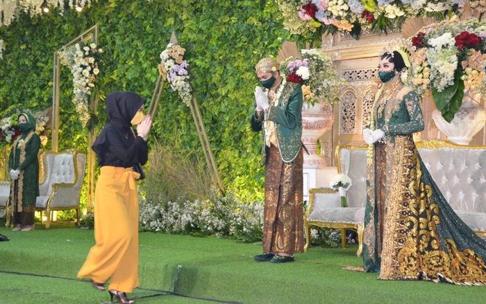 Pelaku Usaha di Sidoarjo Gelar Simulasi Resepsi Pernikahan saat New Normal