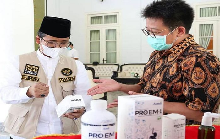 Tekan Lonjakan Covid-19, Ratusan Botol Proem1 Didonasikan ke Bangkalan