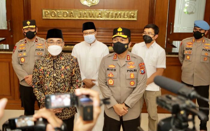 Jelang Harlah NU ke-99, Ketua Umum PBNU Silaturahmi ke Polda Jatim