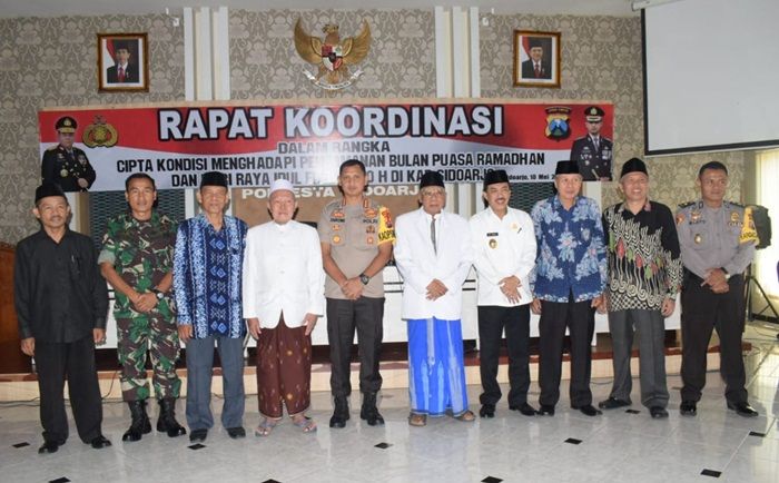 ​Polresta Sidoarjo Gelar Rakor Cipta Kondisi Pengamanan di Bulan Ramadan