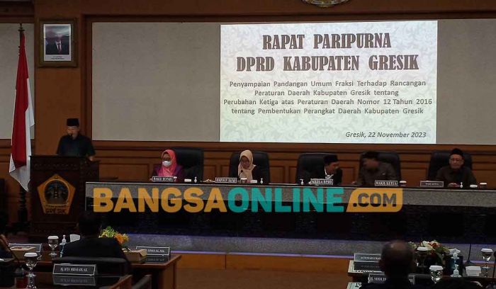 Pemecahan BPPKAD, Sikap 7 Fraksi di DPRD Gresik Tak Satu Suara