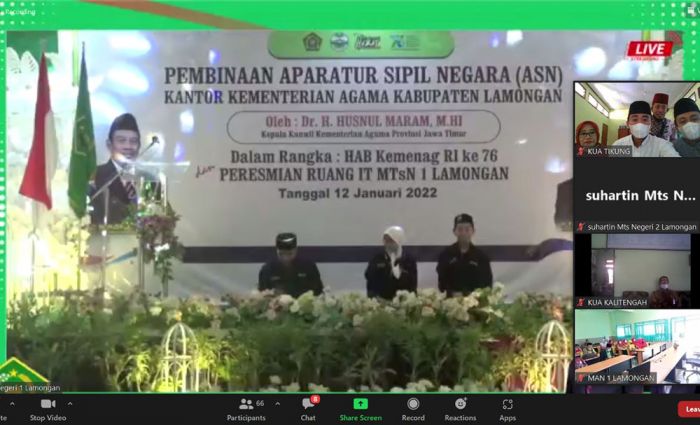 Hadiri Pembinaan ASN di Lamongan, Kakanwil Kemenag Jatim Minta Percepatan Layanan Publik