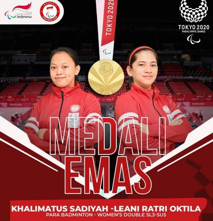 Raih Emas Pertama, Pebulutangkis Asal Jatim di Paralimpiade Tokyo 2020 Diapresiasi Khofifah