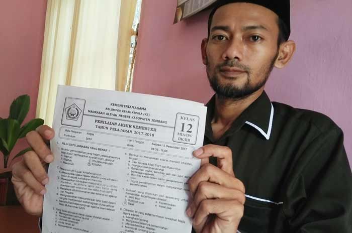 ISNU Jombang Sesalkan Ujian Madrasah Aliyah Diduga Berisi Soal Khilafah