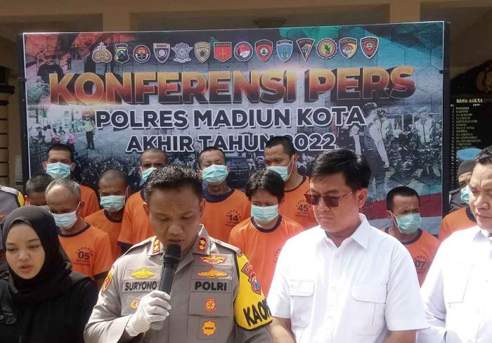 Ungkap Kasus Selama 2022, Polres Madiun Kota Sebut Penyalahgunaan Narkoba Naik Drastis