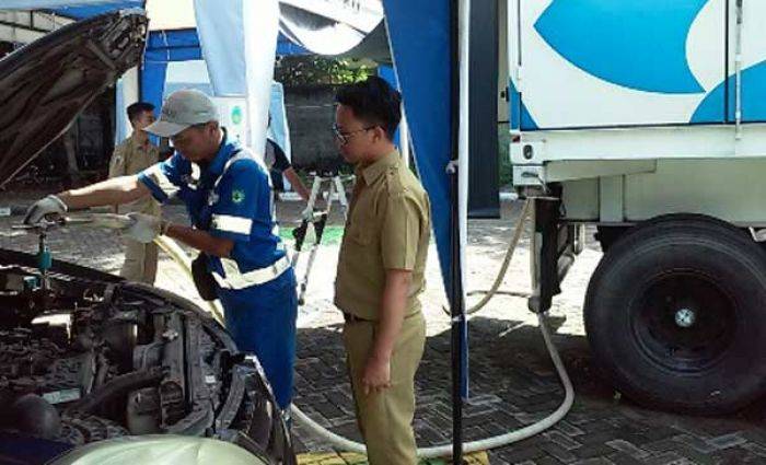 Mobil Dinas Pejabat Pemkab Gresik Dipacu Pakai Bahan Bakar Gas