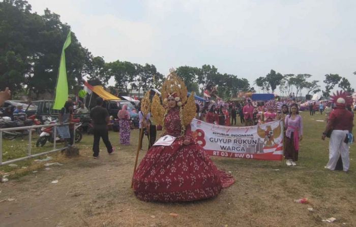 Peringati HUT ke-78 RI, Pemdes Menganto Jombang Gelar Pawai Budaya