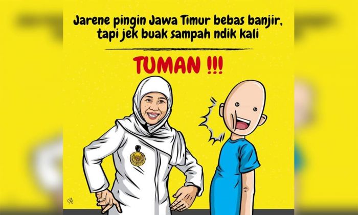 Ini Meme "Tuman" Versi Gubernur Khofifah