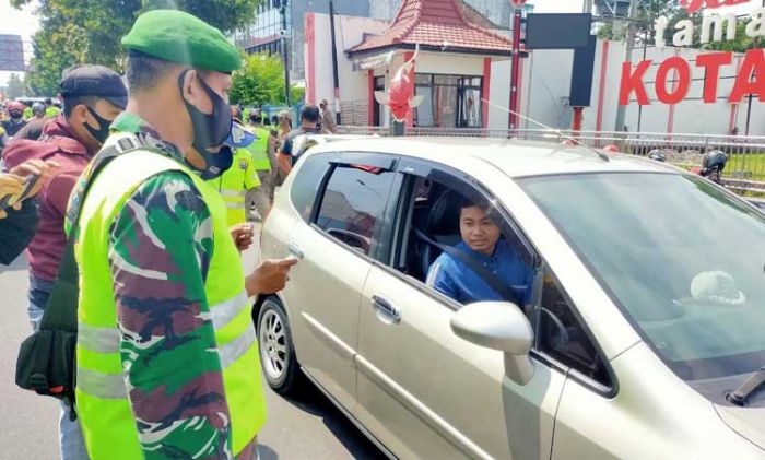 Operasi Masker Digelar di Kota Blitar, Hari ini Sanksi Sita KTP, Besok Langsung Denda