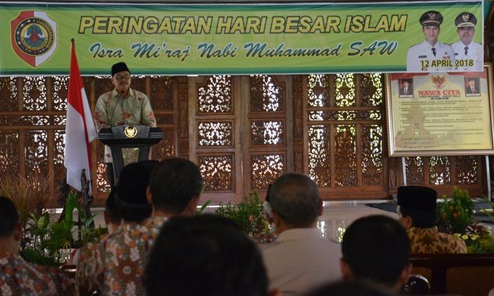 Wabup Mojokerto Hadiri Peringatan Isra Miraj 1439 H/2018 