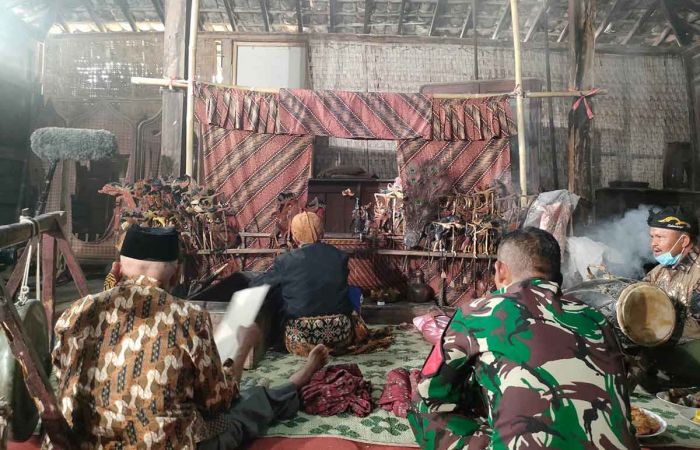 Dansatgas TMMD Kediri Ingin Wayang Mbah Gandrung Dikenal Masyarakat Luas