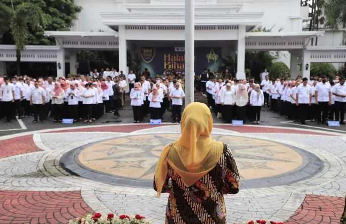 Gubernur Khofifah Minta ASN Pemprov Jatim Segera Tancap Gas dan Kerja Efektif Usai Libur Lebaran