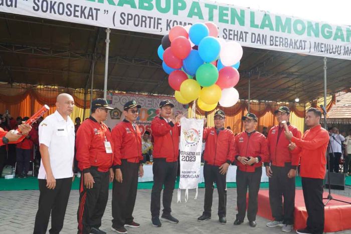 Buka Porseni MI 2023, Bupati Lamongan Berharap Lahirkan Atlet dan Seniman Berprestasi