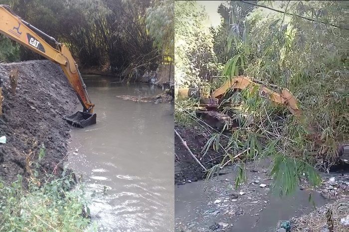 Benahi Tanggul Jebol di Dusun Semendi, Pemkab Pasuruan Datangkan Alat Berat