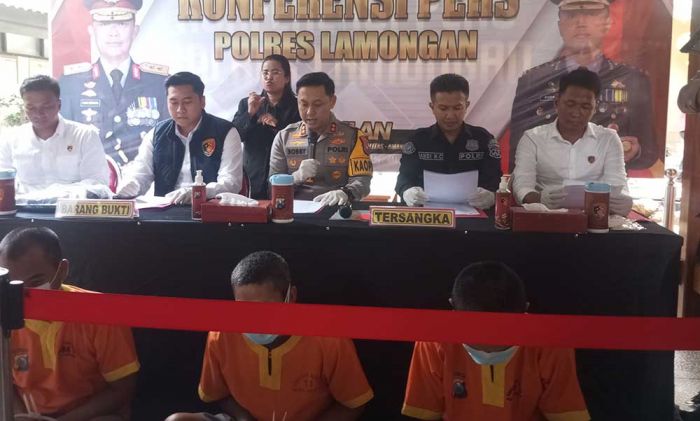 Polres Lamongan Amankan Spesialis Pembobol Alfamart, Sudah Beraksi 16 Kali Antarkota