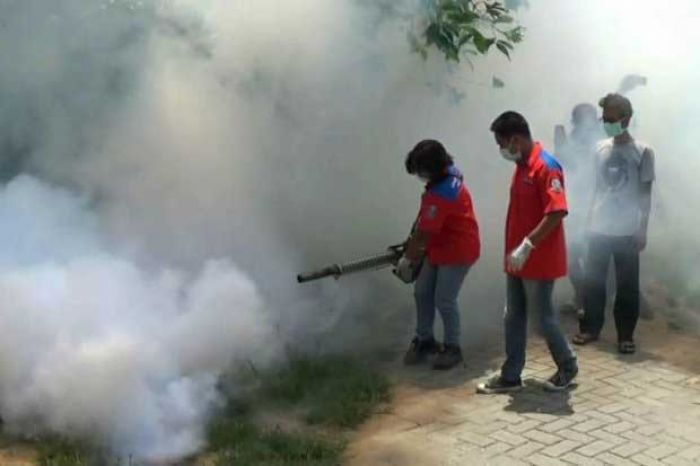 Cegah DBD, Perindo Fogging Ratusan Rumah di Tuban