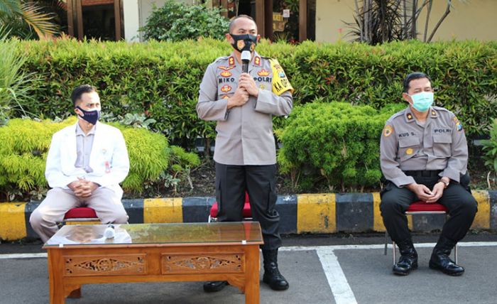 Adakan Penyuluhan, Kapolres Kediri Kota: Anggota Usia 40 Tahun ke atas Harus Jaga Kesehatan