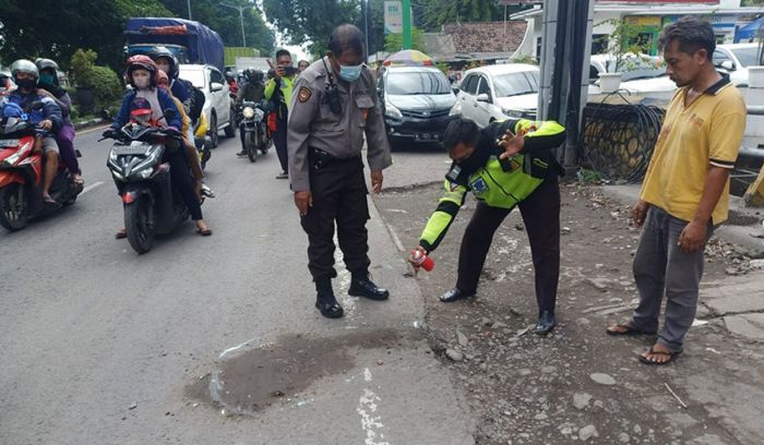 Kecelakaan di Jalan Raya Seruni Sidoarjo, Satu Orang Tewas Terlindas Truk