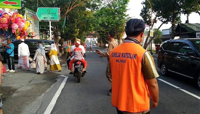 Lebaran di Kabupaten Blitar, Pemuda Katolik Ikut Amankan Salat Idul Fitri